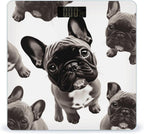 French Bulldog Bathroom Scale Rounded Smart Scale for Body Weight Automatic Power On/Off Weight Scales Accurate Bathroom Digital Scales for Pet Home Bedroom Kitchen