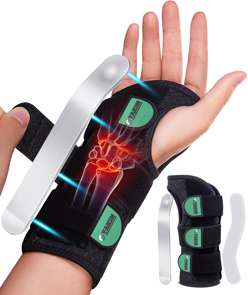 Oyakin Wrist Brace for Carpal Tunnel Night Support, Adjustable Wrist Splint for Tendonitis, Arthritis, Sprains, Wrist Pain Relief, Comfortable Hand Brace for Men and Women Right Left Hand