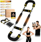 Twister Arm Trainer for Women & Men, 6 Adjustable Resistance Levels(30-120 lb) Chest Trainer with 4 Spring & Training Poster, Chest Workout Equipment for Chest Clip Muscle & Arm Strength
