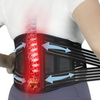 Back Brace for Lower Back Pain Relief - Adjustable Breathable Lumbar Support Belt with 6 Reinforced Steel Stays for Men & Women, Sciatica, Herniated Disc, Scoliosis & Muscle Support (Black, X-Large)
