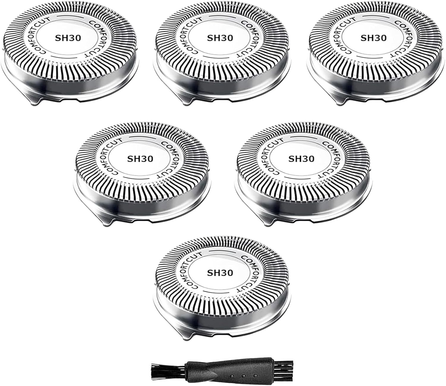 SH30/52 Replacement Heads Compatible with Philips Norelco Shaver Series 3000, 2000, 1000 and S1560 with Durable Sharp Blade, Razor Blades for Philips Norelco Shaver 3800, 3600, 2400 5000X and Rounded