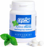 Epic 100% Xylitol Mints - Aspartame Free, Sugar Free - Peppermint Flavored Mints, 180 Pieces (Pack of 1)