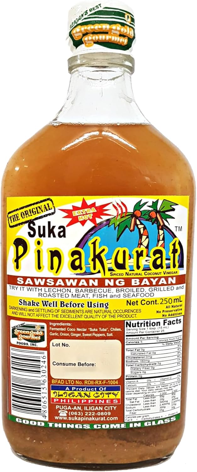 Suka Pinakurat - The Original Spiced Natural Coconut Vinegar Extra Hot 250mL