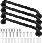 Tatuo 4 Pack Showers Grab Bars for Bathtubs 304 Stainless Steel Bathroom Safety Handrails Anti Slip Handles Grab Bars for Elderly, Senior, Pregnant (Black,20 Inch)