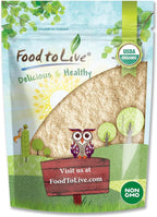 Food to Live Organic Green Pea Flour, 2.5 Pounds – Non-GMO, Finely Ground, Pure, Raw, Keto, Nutritious Vegan Powder in Bulk. Good Source of Protein & Fiber. Great for Baking, Pizza & Home-Made Pasta