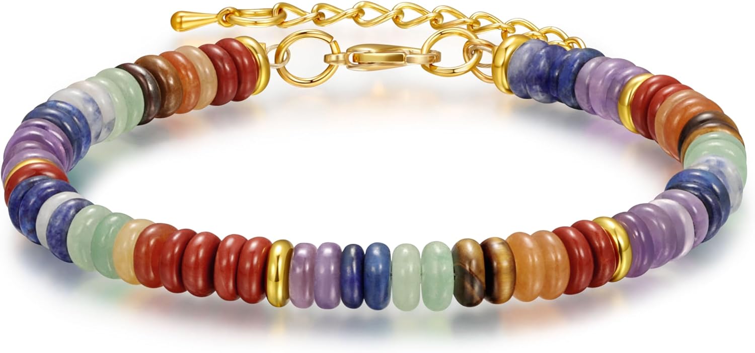 Yavannah Crystals and Healing Stones Beaded Bracelets Stress Relief Spiritual Gifts for Women