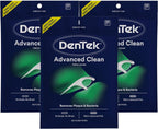 DenTek Advanced Clean Floss Picks with No Break & No Shred Dental Floss, Plaque Remover, 150 Count, Pack of 3