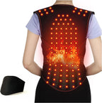 Magnetic Back Support Self-Heating Therapy Vest Full Back Support 108 Pieces Magnets Waist Back Brace Corrector Posture Belt Decompression Lumbar Spine Shoulder,XL