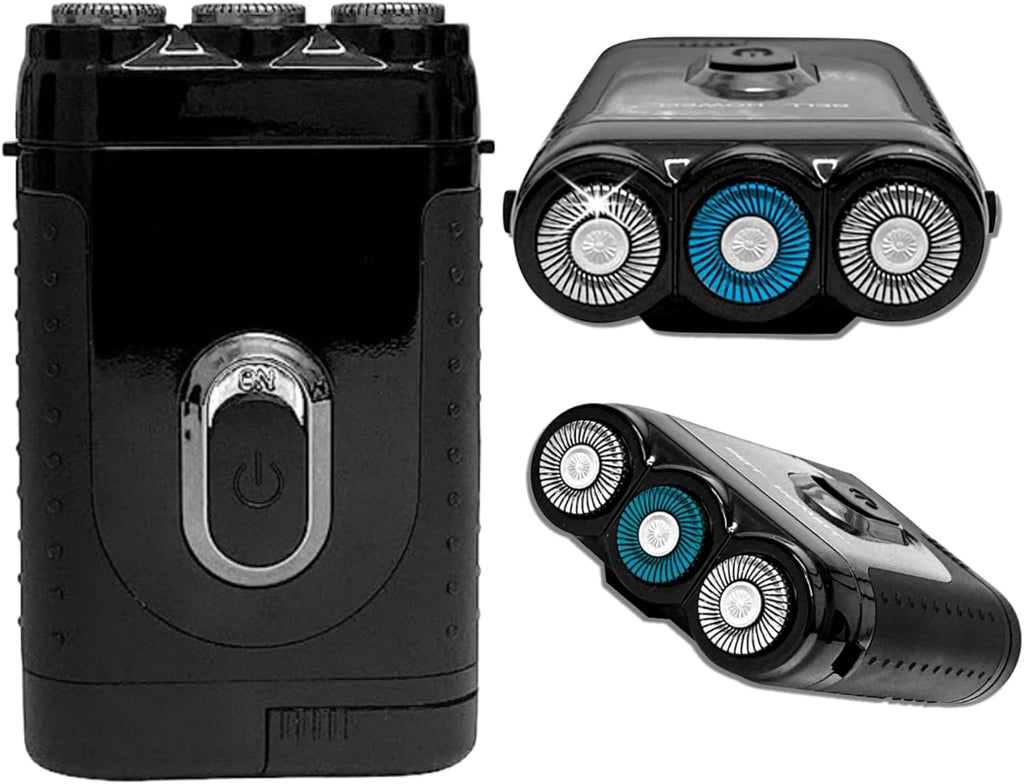 Tacshaver Rotary Electric Razor for Men - Rotary Electric Shavers for Body Hair Trimmer - Waterproof & Rechargeable Beard Trimmer - Personal Care Hair Razor & Bald Head Shaver for Mens Grooming Kit