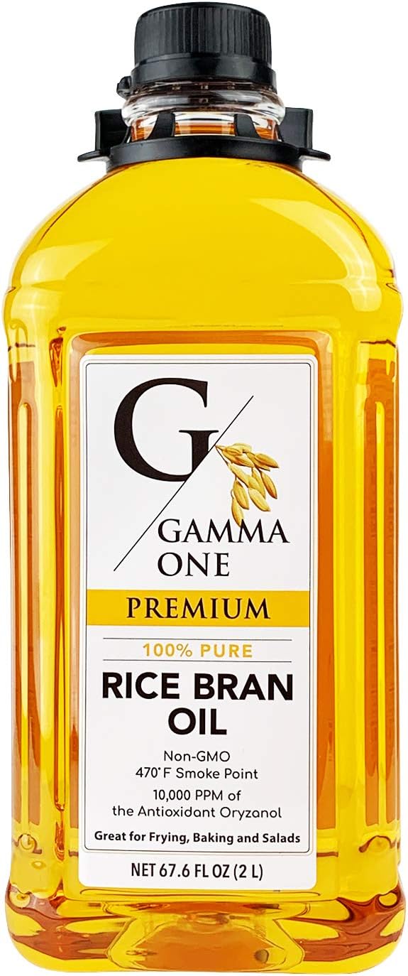 Gamma One 100% Pure Rice Bran Oil, 67.6 Ounce
