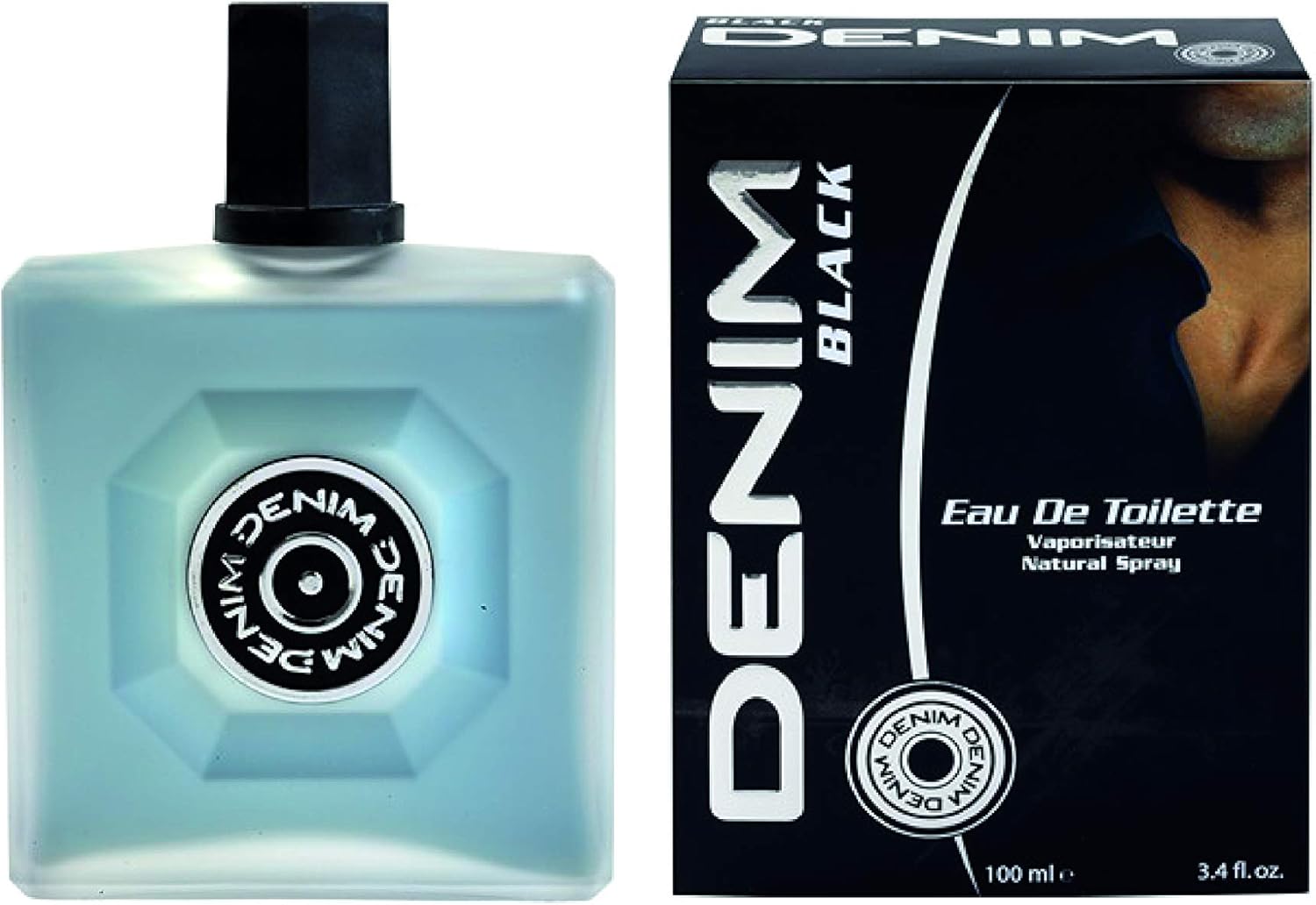 Denim Black Fragrance Eau de Toilette 3.4 Fl Oz Made in Italy