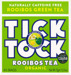 Tick Tock Organic Green Rooibos Tea Bags (40)