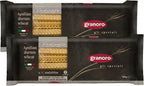 Granoro Dedicato Mafaldine No.5, Authentic Italian Pasta, 100% Made from Puglia Durum Wheat Semolina, Rougher Texture For Maximum Sauce Retention, 1.1 lb Bags (Pack of 2)