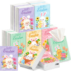Outus 10 Pack Easter Basket Stuffers Pocket Tissues Travel Size, 3-Ply Mini Facial Tissues for Purse, Cute Bunny & Egg Design Pocket Tissue for Spring Easter Goodie Bags Filler Exchange Party Favors