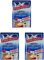 Paneangeli:"Lievito Pane degli Angeli" Vanilla Yeast for Microwave Oven with Grill - 12gr Packages (Pack of 3)