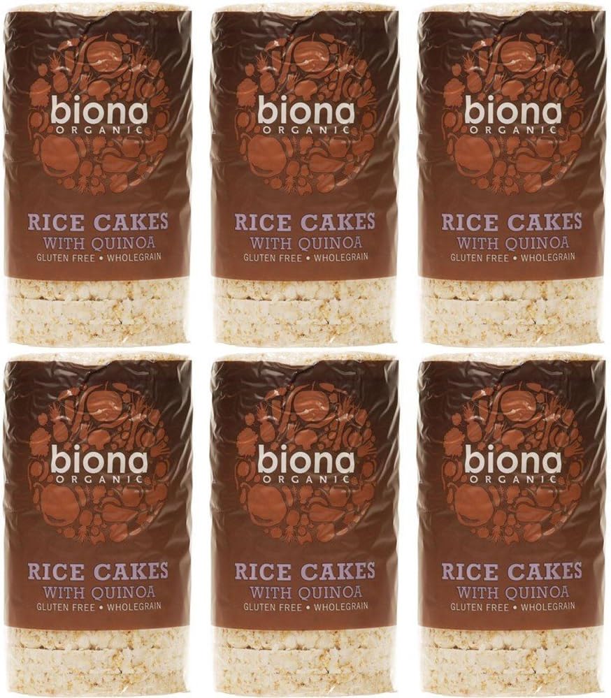 Biona Organic Rice Cakes with Quinoa 100g-12 Pack