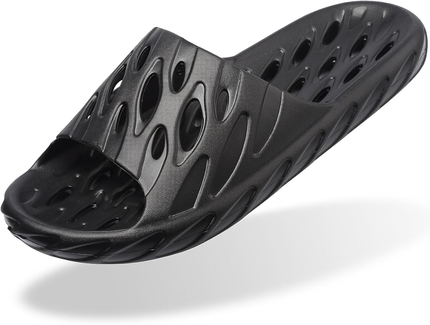 FINLEEO Shower Sandals with Drainage Holes - Quick Drying Bathroom & Gym Slippers for Men and Women