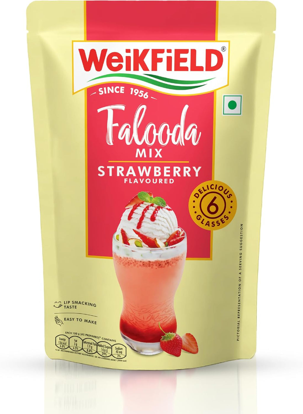 Weikfield - Falooda Mix - Strawberry Flavour - 200g