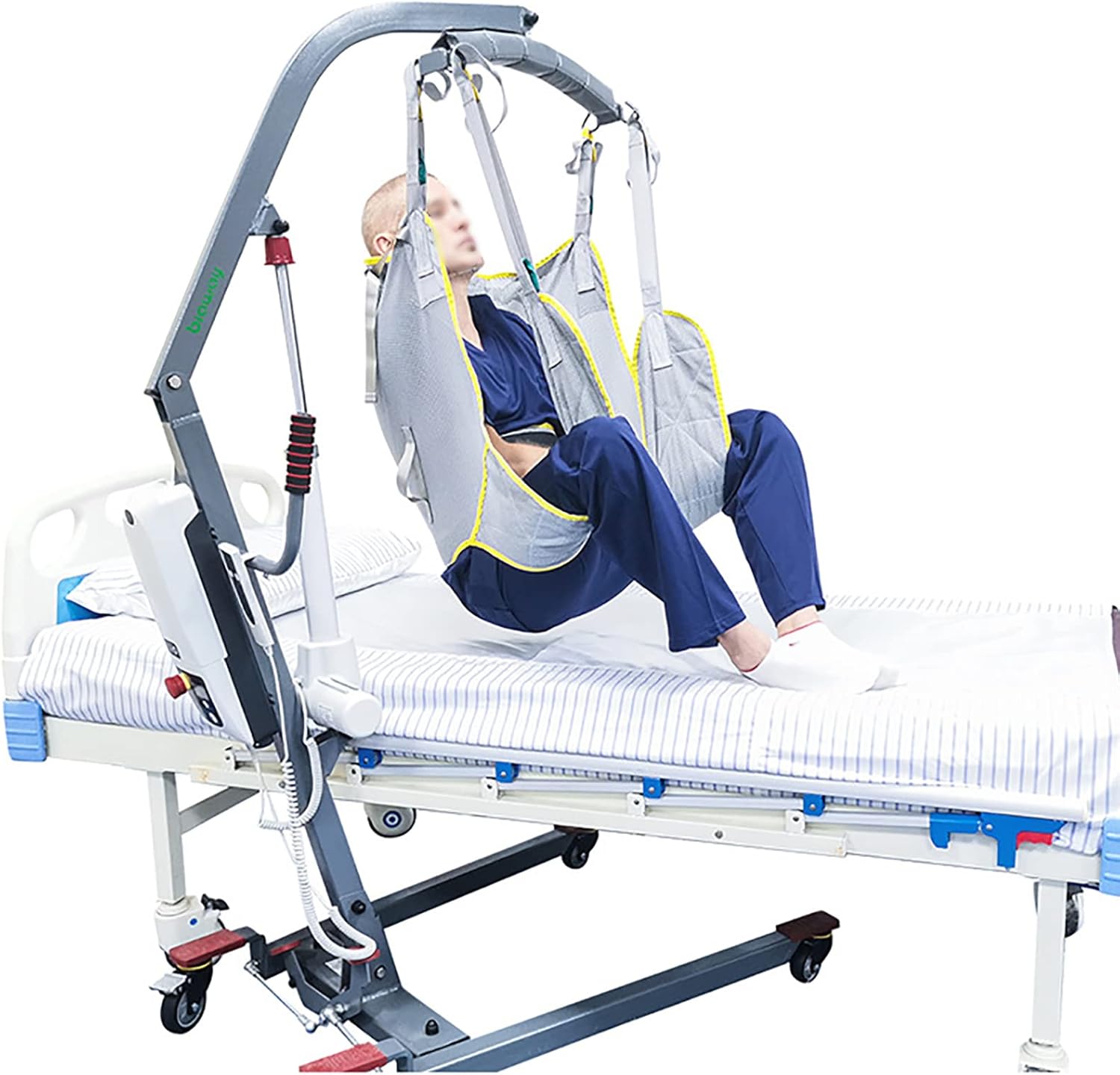 Patient Lift Sling Heavy Duty Transfer, Hoist for Lifting Elderly Divided Leg Shower Sling for Patient Lifts Heavy Duty Transfer Sling for Disabled Elderly