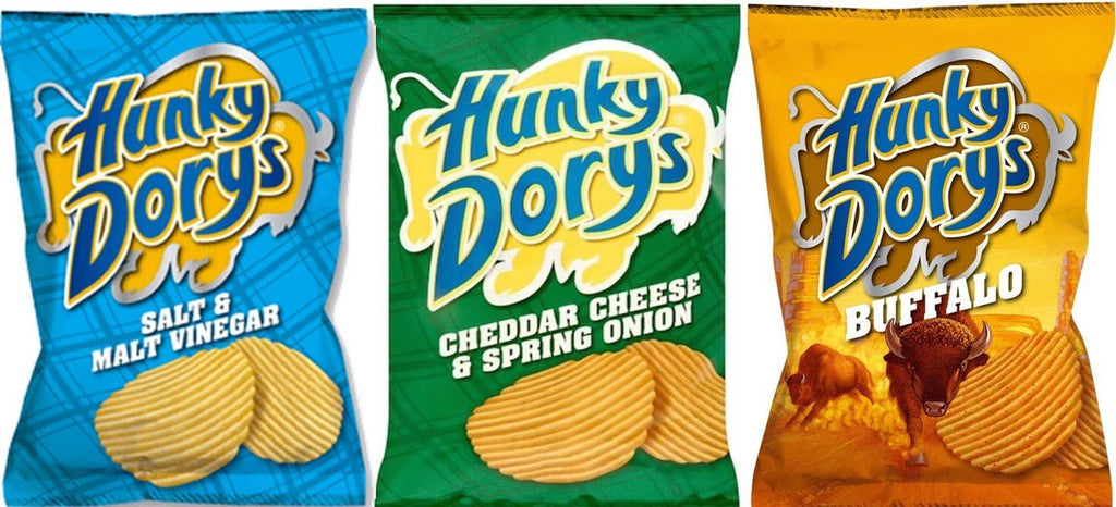 HUNKY DORYS Crisps from Ireland - 12 X 25g (Variety of Flavours)
