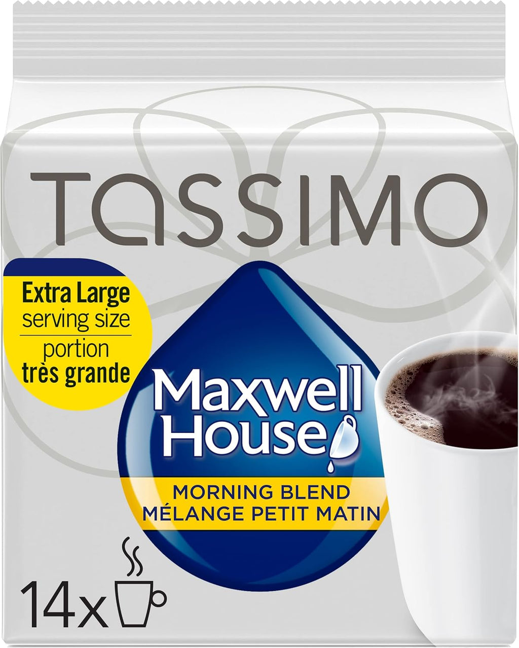 Tassimo Maxwell House Morning Blend Coffee 14 T-Discs 123G Imported from Canada