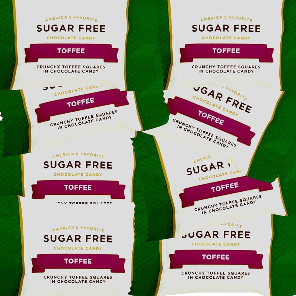 Sugar Free Chocolate Toffee Delight-1 lb Deliciously Crafted for a Guilt-Free Indulgence Made with Stevia Extract-Perfect for Health-Conscious Chocolate Lovers(16 oz)