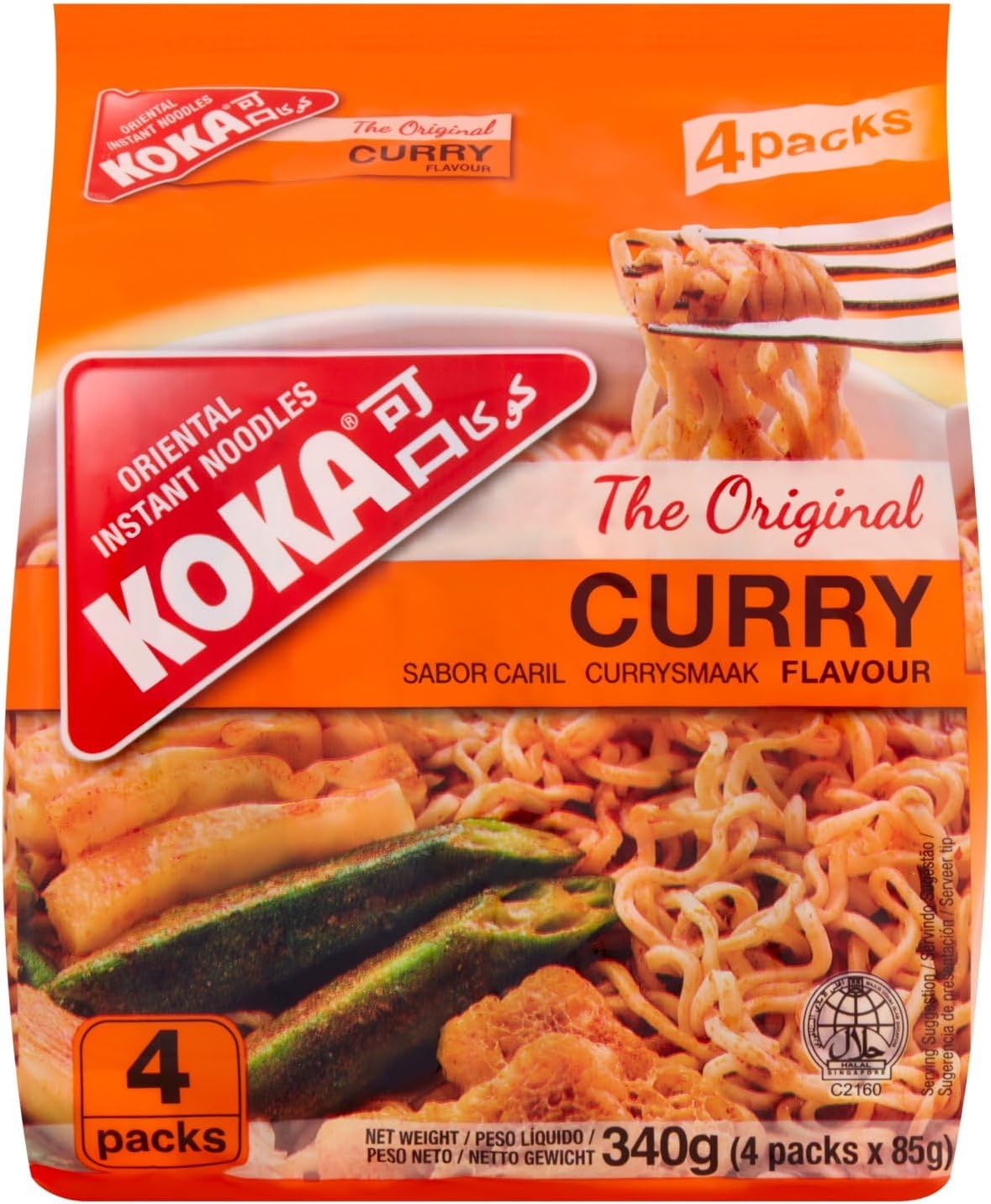Koka Instant Noodles Curry Flavour 85G x 4