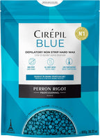 Cirepil - Blue - 800g / 28.22 oz Hard Wax Beads Bag - Face & Body Wax, Unscented & No Strip Needed - Perfect for Sensitive Skin & Brazilian Waxing - Fluid Gel Texture, Easy Hair-Removal