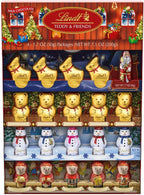 Lindt Holiday Milk Chocolate Figures Novelty Pack, Great for Holiday Gifting, 7.1 Ounce