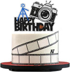 Photographer Birthday Cake Topper - Outdoor Photography Party Photographer Birthday Party Camera Tripod Decoration。- SugarGera