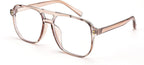 FEISEDY Blue Light Reading Glasses for Woman Men, Fashion Square Pilot Computer Glasses, Anti Eyestrain Glare Readers B0318