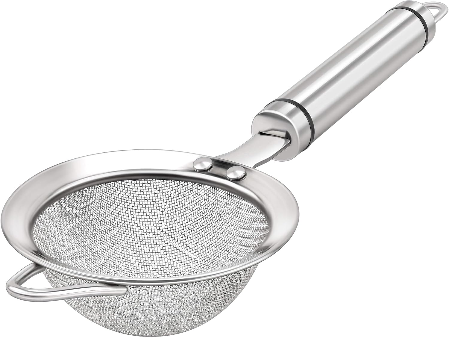 3.35inch 304 Stainless Steel Fine Mesh Strainers for Kitchen, Colander-Skimmer with Handle, Metal Sieve Sifters for Food, Rice, Oil, Noodles, Fruits, Vegetable, Tea Strainer