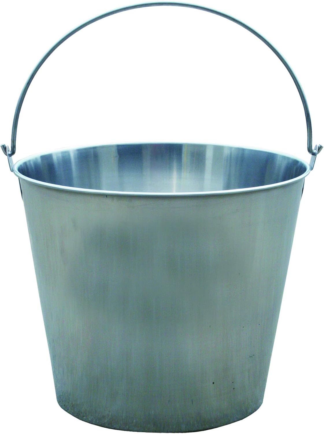 Little Giant® Stainless Steel Dairy Pail | Galvanized Metal Utility Bucket with Handle for Gardening & Farming | Cow Pail | 16 Quart