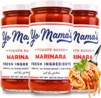 Yo Mama's Foods Keto Marinara Pasta Sauce - (3) 12.5 Ounce Jars - No Sugar Added, Low Carb, Low Sodium, Gluten Free, Paleo Friendly, and Made with Fresh, Non-GMO Tomatoes