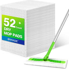 UNIMADE Dry Sweeping Cloths, 52 Count Mop Refill Compatible with Swiffer Sweeper - Disposable Duster Refills Mops for Cleaning Hardwood Floor Dust
