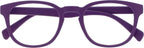 OPULIZE POP Reading Glasses for Women Men,Scratch Resistant Round Matt Frame with Spring Hinges, Purple +1.00 (Pack of 1)