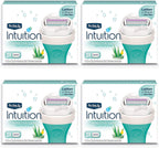 Schick Intuition Pure Nourishment Womens Razor Refills with Coconut Milk and Almond Oil, 3 Count (Pack of 4)