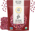 1000 Springs Mill - Organic Red Beans | Used for Soups, Salads, Chili or as a Sweet Paste for Desserts | Bulk Dry Red Beans | Resealable Bag | Vegan Friendly | 16oz (Pack of 1)