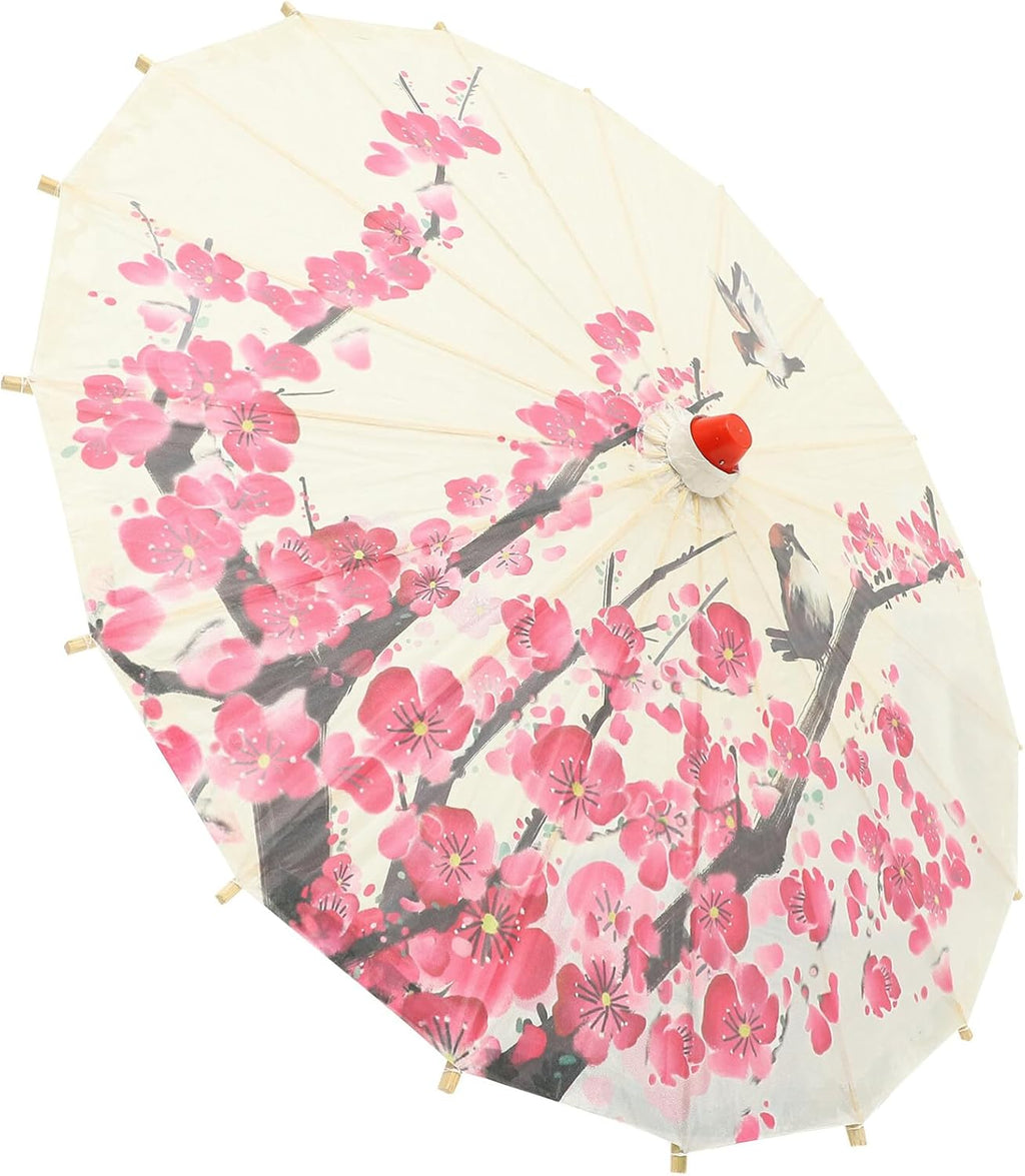 Gadpiparty Oiled Paper Umbrella Chinese Classical Plum Blossom Paper Umbrella Parasol Art Dance Japanese Wedding Bridal Party Photo Prop Decorations