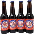Premium Fitz's Soda Pop 12oz Glass Bottle Pack of 4 Soft Drink Fitz Fitzs (Regular Rootbeer Root Beer)