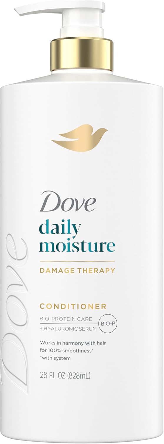 Dove Conditioner Daily Moisture for Dry Hair with Bio-Protein Care Technology and Hyaluronic Serum 28 Fl Oz