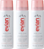 Evian Facial Spray 1.7 oz - Hydrating Mineral Water Mist for Face & Skin - Refreshes Makeup and Tones Skin - TSA-Approved Mini Facial Spray Set for Daily Skincare Hydration
