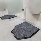 2 Pcs Urinal Mats Bathroom Rugs, Non-Slip Water Absorption Deodorization Urine Floor Mats, Men's Restrooms Urinal Pee Pads, Reusable/Washable Restroom Urinal Floor Rug Floor Protector