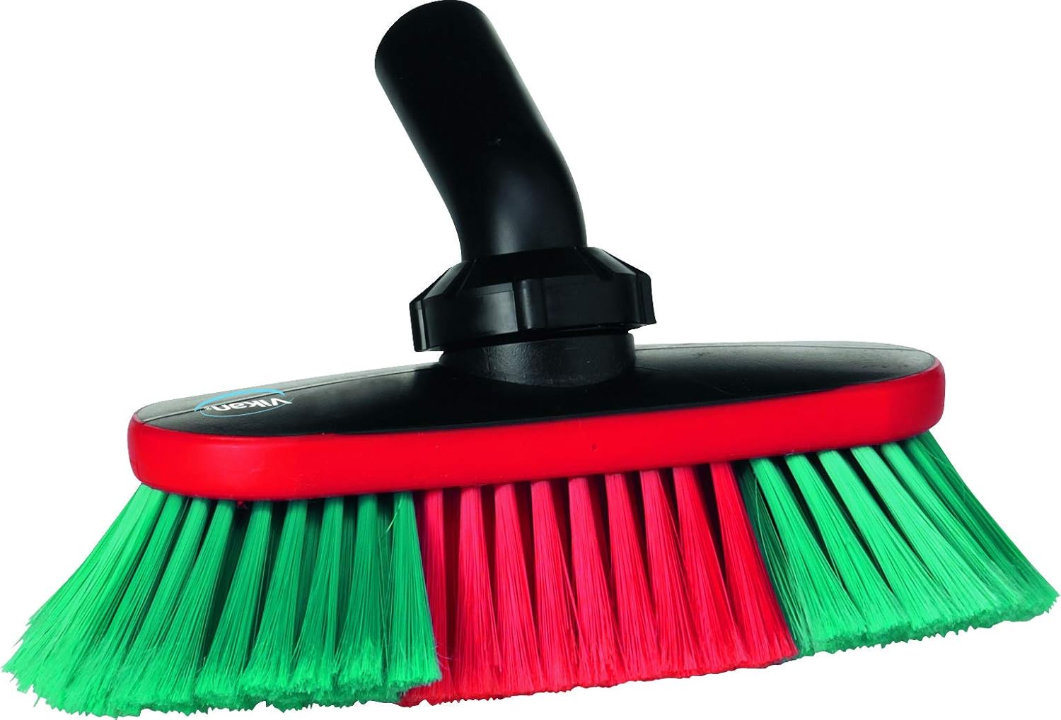 Vikan 526852 10" Waterfed Vehicle Brush w/Adjustable Head- Soft/Split, Transport Line