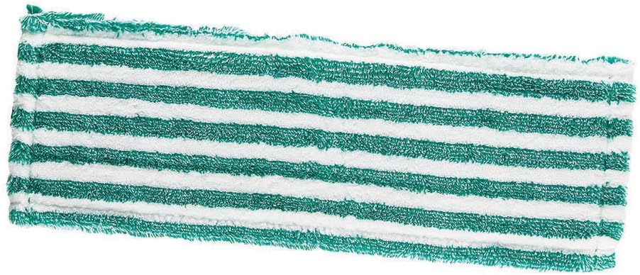 Libman Commercial 119 Microfiber Wet/Dry Floor Mop Refill Pad, Microfiber, 18" Wide, Green and White (Pack of 6)