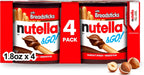 Nutella & GO! 4 Pack, Hazelnut and Cocoa Spread with Breadsticks, Snack Cups, 1.9 oz Each