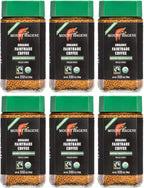 Mount Hagen 3.53oz Organic Freeze Dried Instant Decaf Coffee- 6 Pack | Eco-friendly, Fair-Trade Decaffeinated Coffee Made From Organic Medium Roast Arabica Beans [6x 3.53oz Jar]