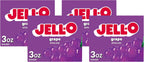 Jell-O Grape Gelatin Dessert Mix (3 oz Box) (Pack of 4)