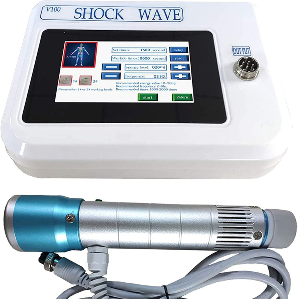 Extracorporeal Shockwave Therapy Machine,Shockwave Deep Muscle Massager Pain Relief Shock Wave Therapy Machine for Back Waist Leg and Golf Elbow Relief Pain