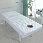 Waterproof Massage Table Fitted Sheet with Face Hole, Spa Bed Cover Sheets Suitable for Beauty, Spa 31.5 * 75 in